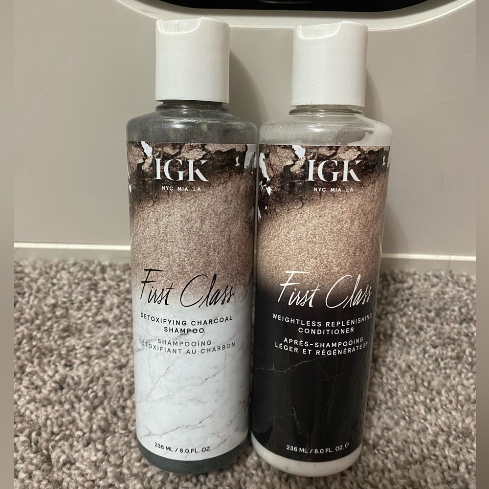 IGK First Class Charcoal Shampoo & Conditioner